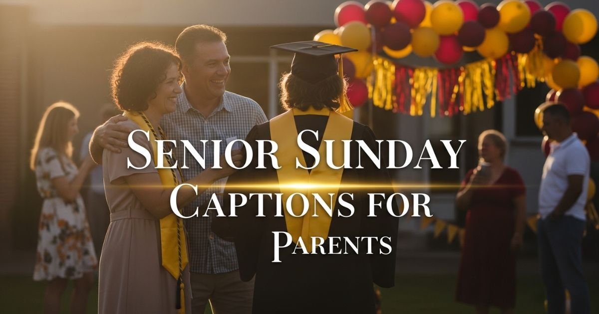 400 + Heartfelt Senior Sunday Captions for Parents to Share Pride