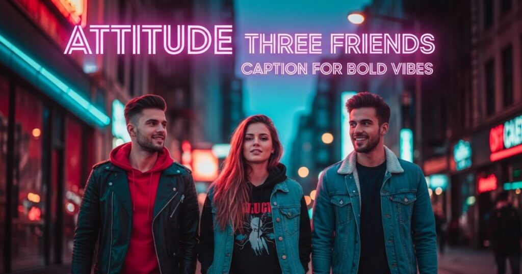 attitude-three-friends-caption-for-bold-vibes