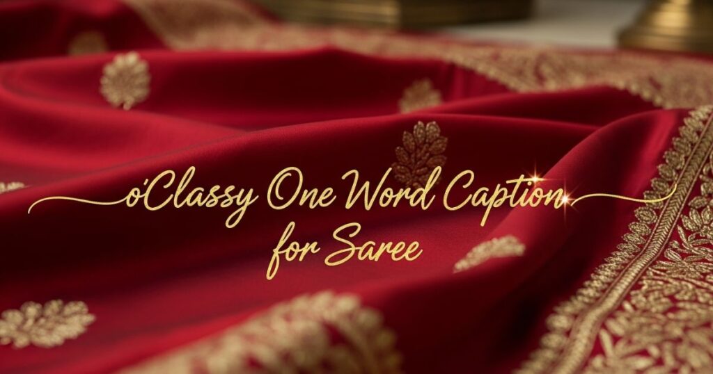 classy-one-word-caption-for-saree