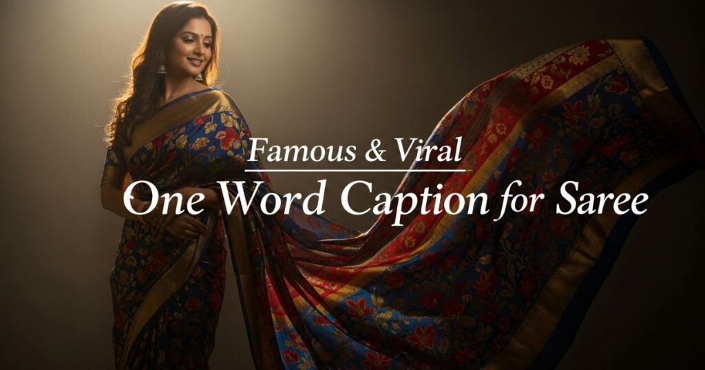 famous-and-viral-one-word-caption-for-saree