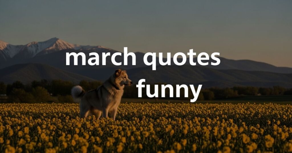 march-quotes-funny