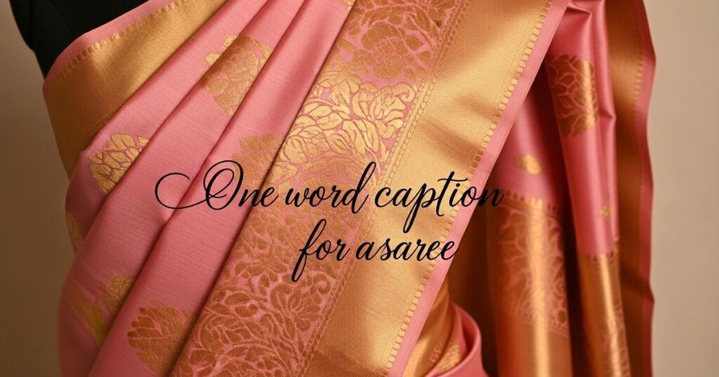 one-word-caption-for-saree