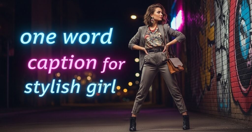 one-word-caption-for-stylish-girl