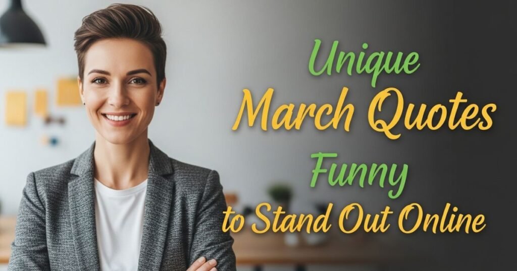 unique-march-quotes-funny-to-stand-out-online