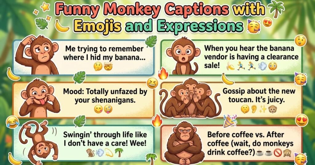 funny-monkey-captions-with-emojis-and-expressions