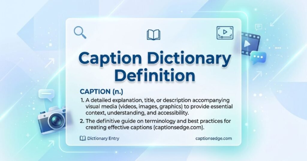 caption-dictionary-definition