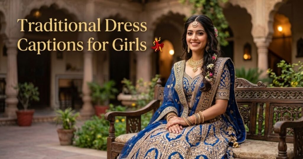 traditional-dress-captions-for-girls-with-emoji